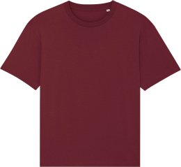 Oversized T-Shirt aus Bio-Baumwolle - burgundy