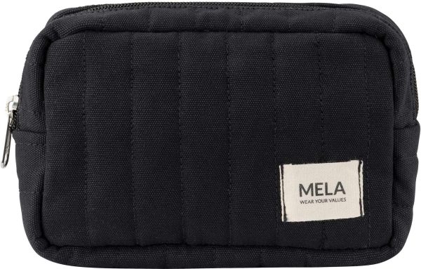 Gepolsterte Tasche Paveen (klein) aus Fairtrade Bio-Baumwolle - schwarz