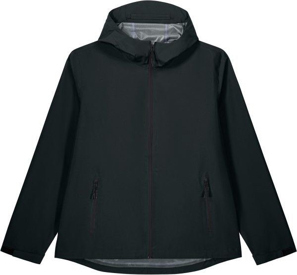 Herren Regenjacke aus recyceltem Polyester - black