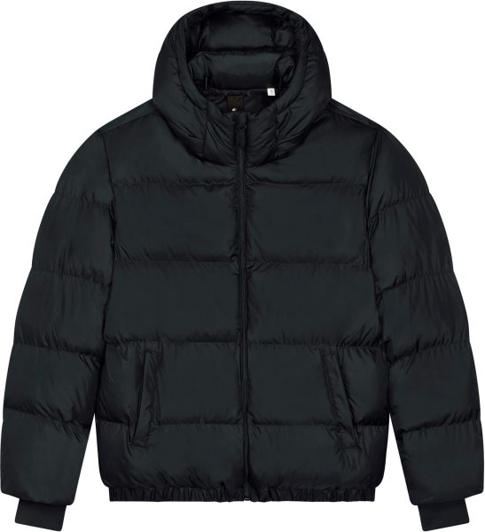 Oversized Unisex Puffer Jacket aus recyceltem Polyester - black