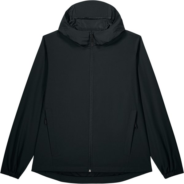 Windbreaker aus recyceltem Polyester - black
