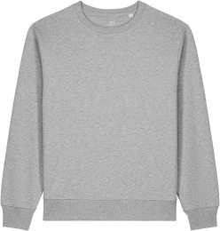 Sweatshirt aus Bio- & Recycling-Baumwolle - heather grey