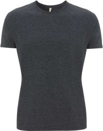 Recycled T-Shirt aus Baumwolle und Polyester - melange black