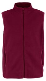 Recycled Fleece Vest - bordeaux