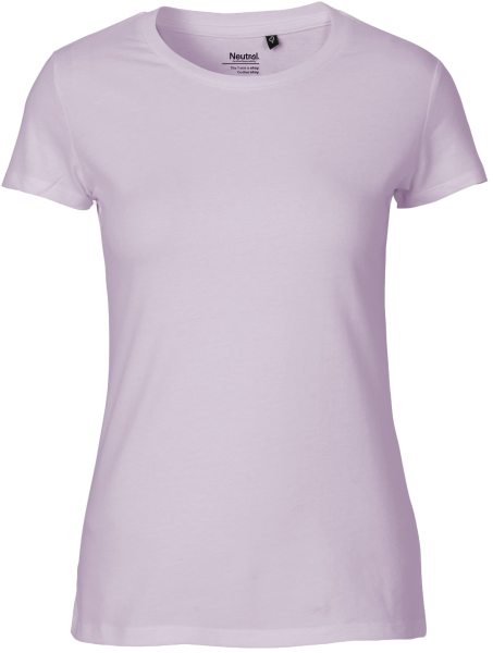 Fitted T-Shirt aus Fairtrade Bio-Baumwolle - dusty purple