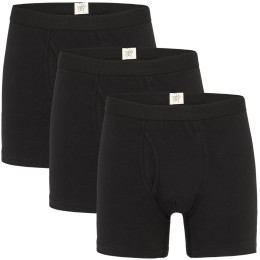 Boxer-Shorts aus Bio-Baumwolle - schwarz - 3er-Pack