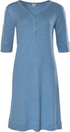 Nachthemd aus Bio-Baumwolle - blue melange