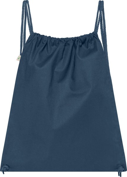 Organic Drawstring Gym Bag - denim