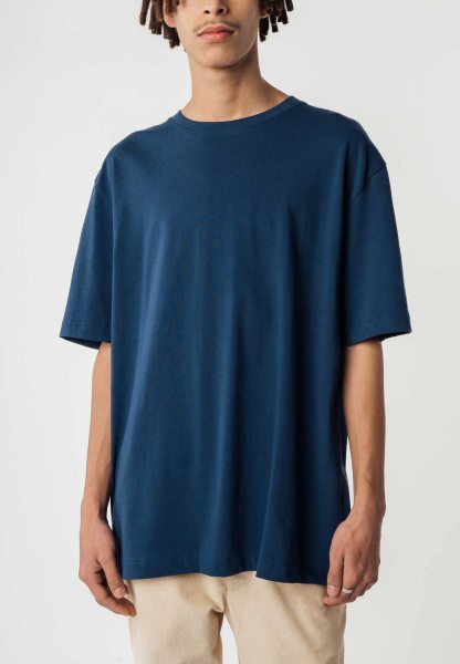 Fairtrade Heavy Weight T-Shirt Bhajan aus Bio-Baumwolle - dunkelblau