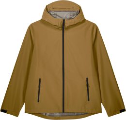 Herren Regenjacke aus recyceltem Polyester - bronze