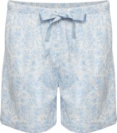 Kurze Schlafhose aus Fairtrade Bio-Baumwolle - lightblue print