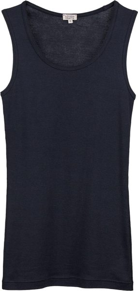 Unterhemd aus Bio-Wolle und Bio-Baumwolle - ink blue