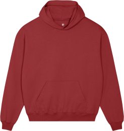 Oversized Unisex Heavy Hoodie aus Bio-Baumwolle - red earth