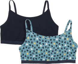 Bustier aus Bio-Baumwolle - 2er-Pack - birds print