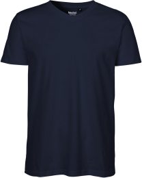 V-Neck T-Shirt Fairtrade Bio-Baumwolle - navy