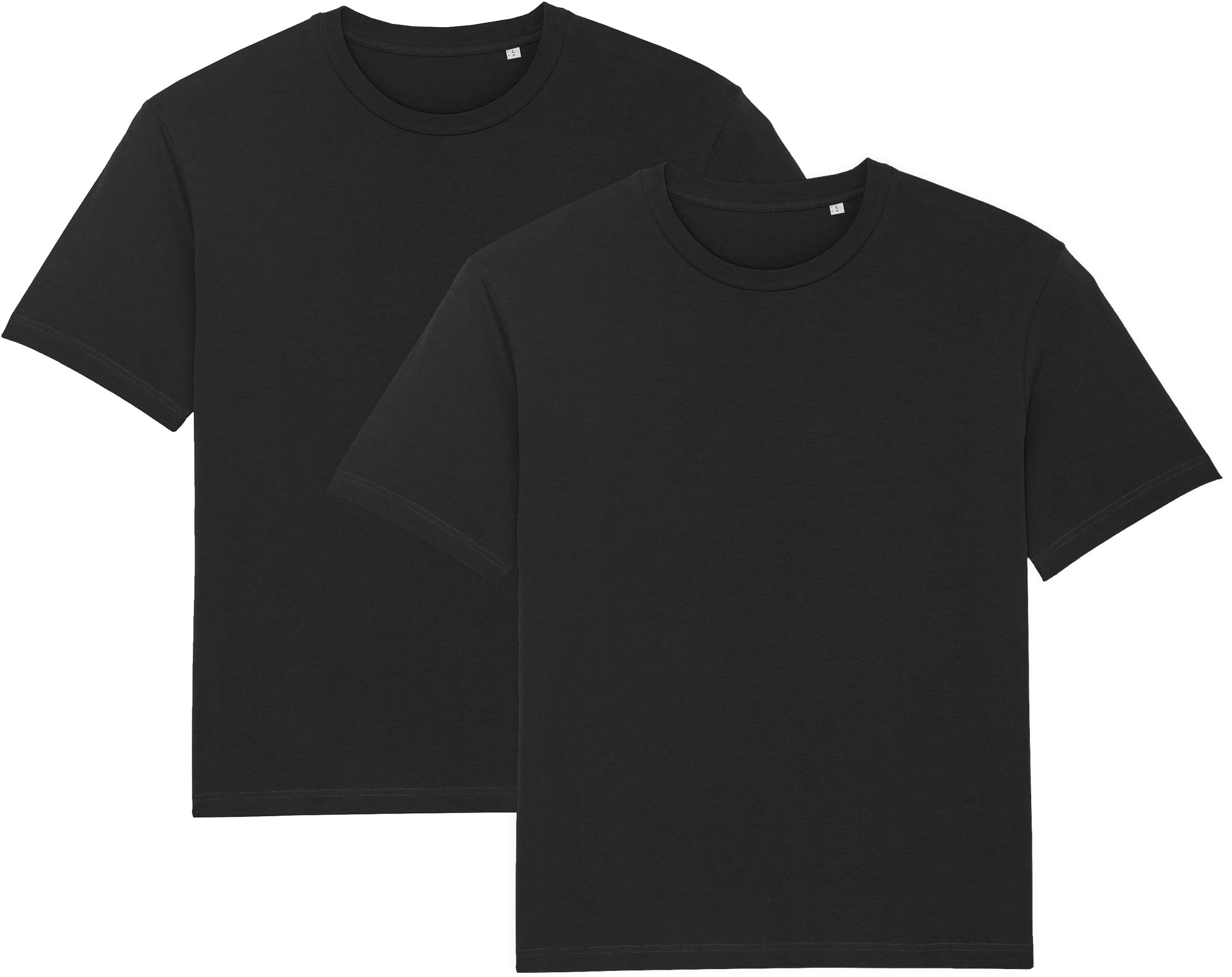 Veganes Oversize T-Shirt in schwarz im 2er-Pack