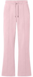 Organic Women's Flared Leg Sweatpants - baby pink