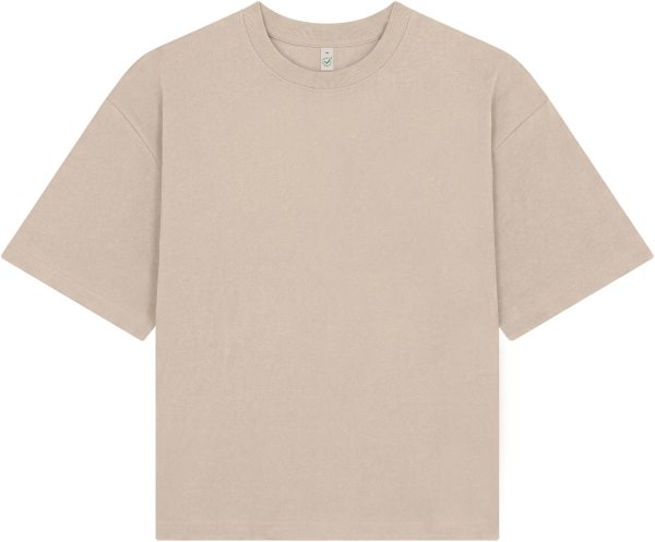 Organic Women's Heavy Boxy T-Shirt - fawn