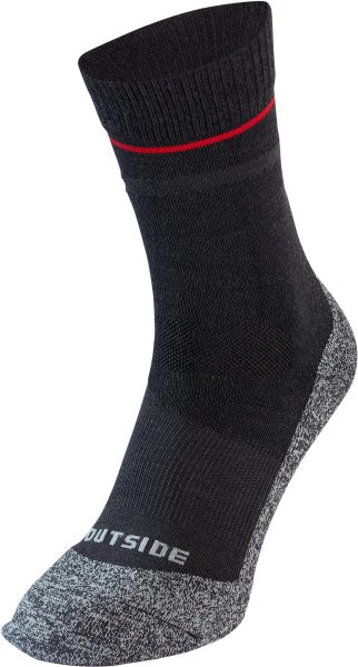 Wollmix-Socke Wool Socks Short - grey-melange