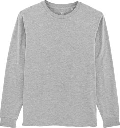 Langarmshirt aus Bio-Baumwolle - heather grey