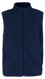 Recycled Fleece Vest - navy