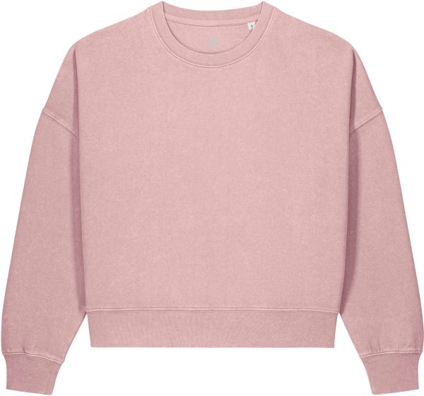 Vintage Sweatshirt aus Bio-Baumwolle - g.dyed blush