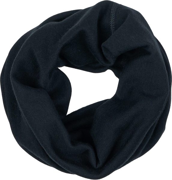 Multifunktionstuch aus Bio-Wolle und Bio-Baumwolle - black