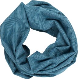 Multifunktionstuch aus Bio-Wolle und Bio-Baumwolle - harbour blue