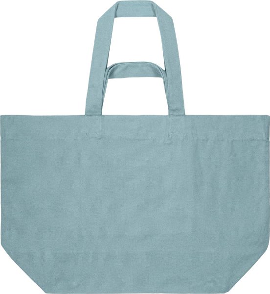 Shopping Bag aus recycelter Baumwolle - pebble blue