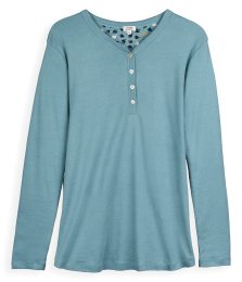 Schlaf-Shirt aus Bio-Baumwolle - harbour blue