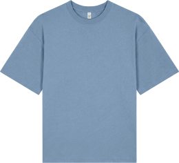 Organic Heavy Boxy T-Shirt - blue dusk