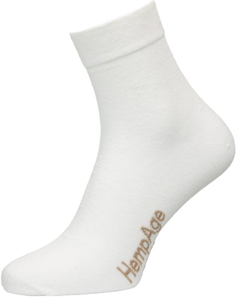 Socken aus Hanf - white