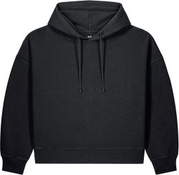 Vintage Hoodie aus Bio-Baumwolle - g. dyed black rock