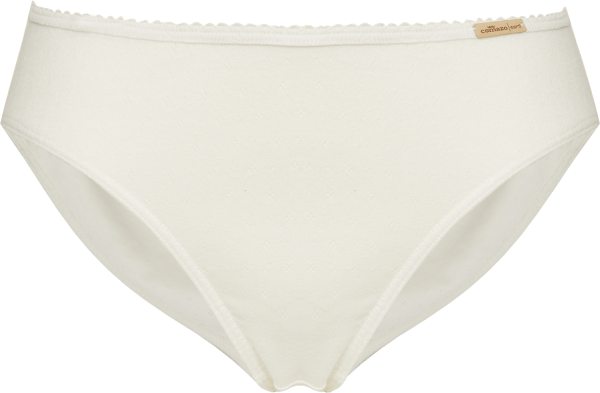 Jazz-Pants - Ajour-Feinripp aus Bio-Baumwolle - offwhite