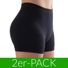 Boyshorts aus Micromodal - 2er-Pack - black