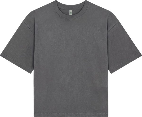 Organic Women's Heavy Boxy T-Shirt - stone washed grey