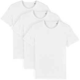 T-Shirt aus Bio-Baumwolle - white - 3er-Pack