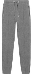 Organic Sweatpants with Zips - dark heather