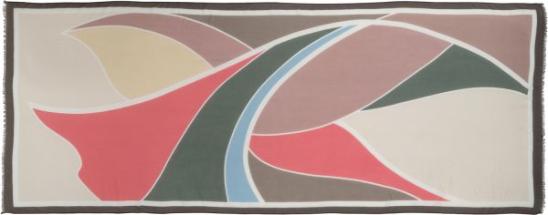 Halstuch aus Bio-Baumwolle - multi/dried rose