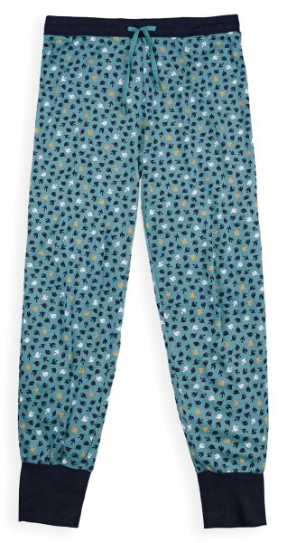Schlafhose aus Bio-Baumwolle - birds print