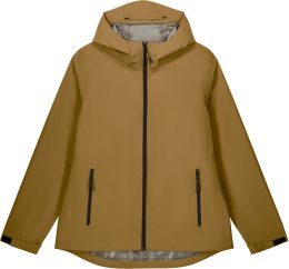 Damen Regenjacke aus recyceltem Polyester - bronze
