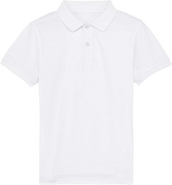 Kinder Polo-Shirt aus Bio-Baumwolle - white