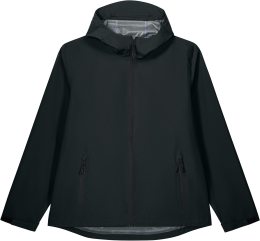Herren Regenjacke aus recyceltem Polyester - black