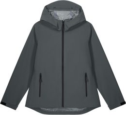 Damen Regenjacke aus recyceltem Polyester - anthracite