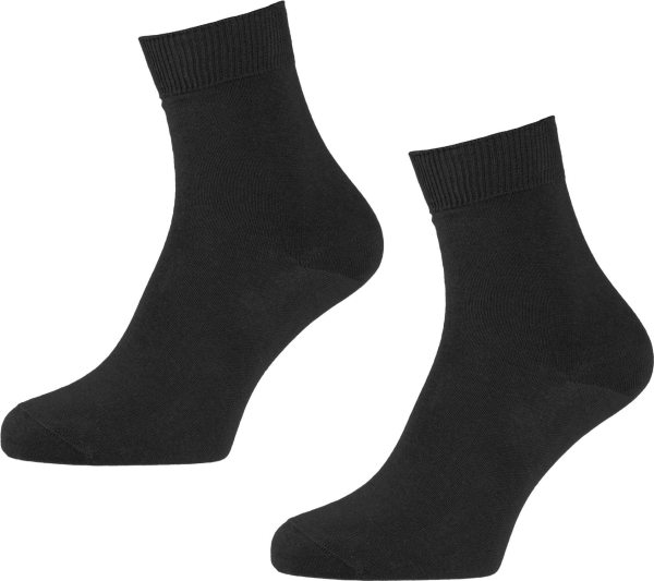 Business-Socken aus Bio-Baumwolle unisex - 2er-Pack schwarz