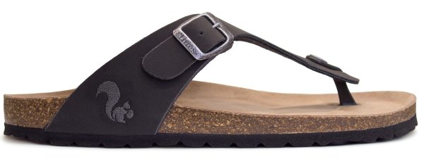 Zehentrenner aus recyceltem Material - obsidian grey