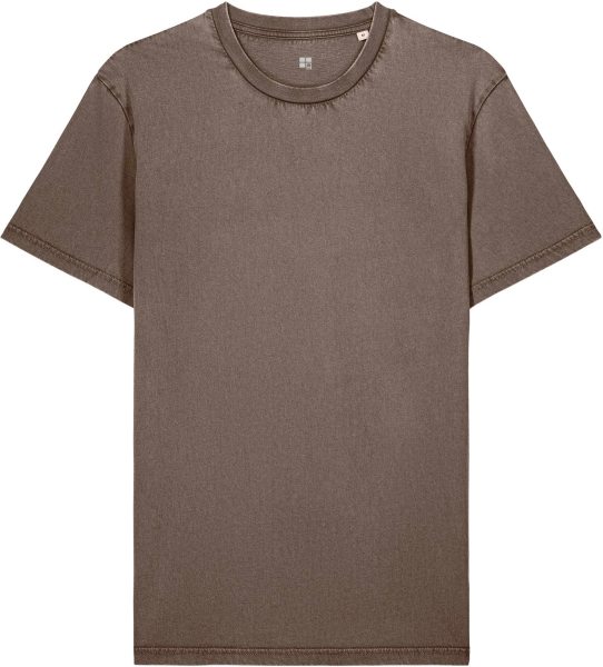 Vintage T-Shirt aus Bio-Baumwolle - g.dyed mocha