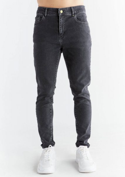 Skinny Fit Jeans aus Bio-Baumwolle & Modal - carbon gray