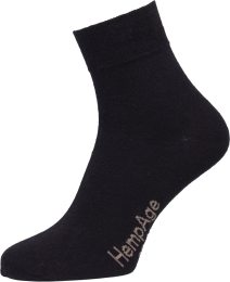 Socken aus Hanf und Bio-Baumwolle - black
