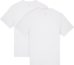 Heavy T-Shirt aus Bio-Baumwolle - 2er-Pack - white